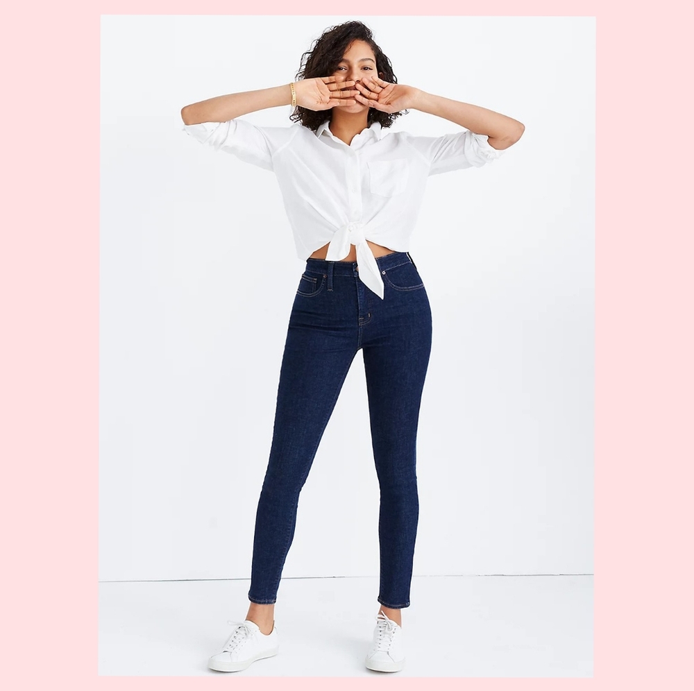 Madewell Jeans Navy Blue Curvy